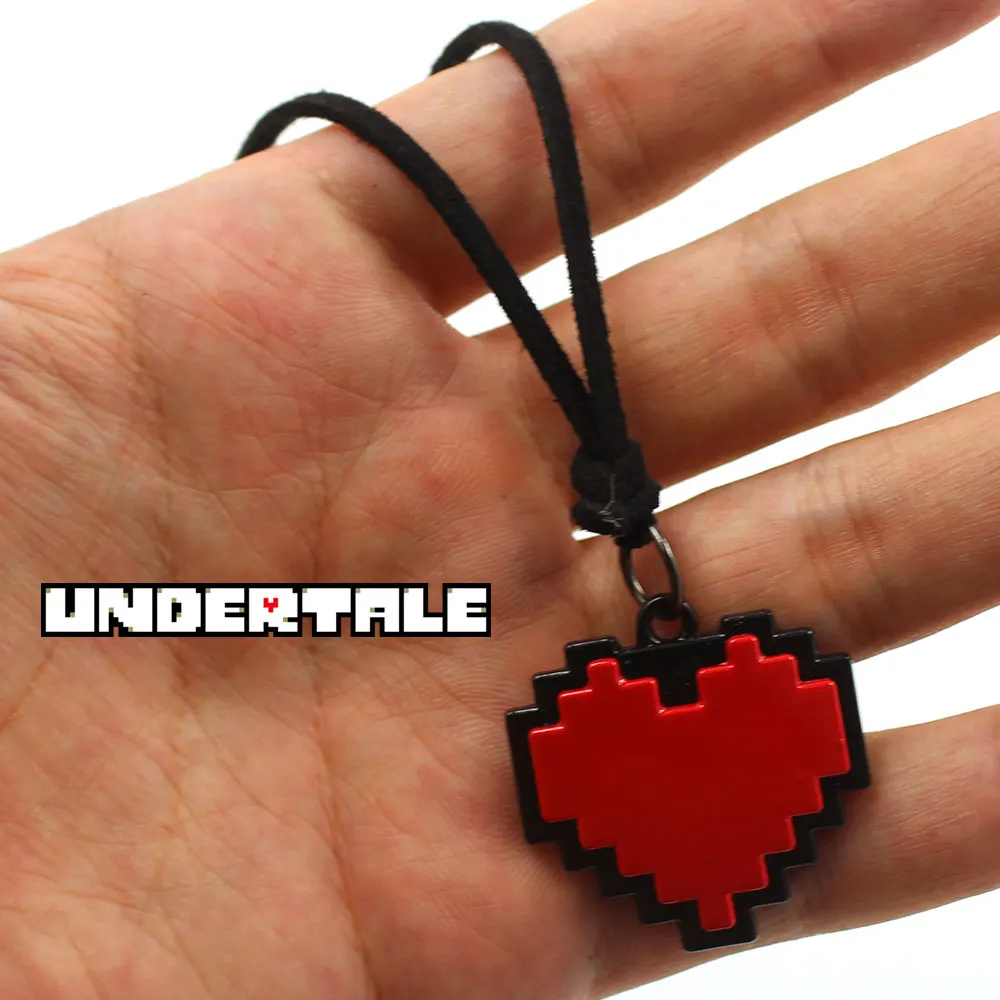 OHCOMICS Горячая игра Мода Undertale Sans красочное Сердце Красный Зеленый металл ожерелье
