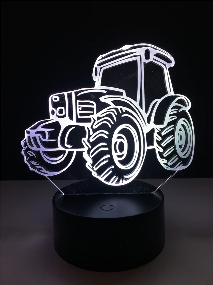 Модная креативная автомобильная 3d лампа с песком светодиодный USB светильник