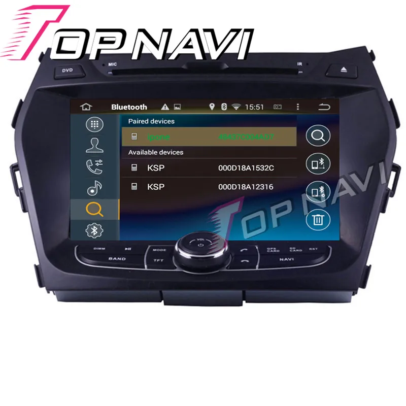 TOPNAVI 8'' Octa Core Android 8.0 Car GPS Navigation for Hyundai ix45 2013- Autoradio Multimedia Audio DVD Player 2 Din Stereo |