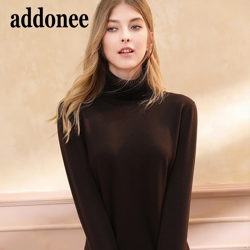 Cashmere Solid Turtleneck Long Pullovers Wool Wild Slim Elasticity Warm Soft Sweater Spring Autumn Style High Quality Sedy | Женская