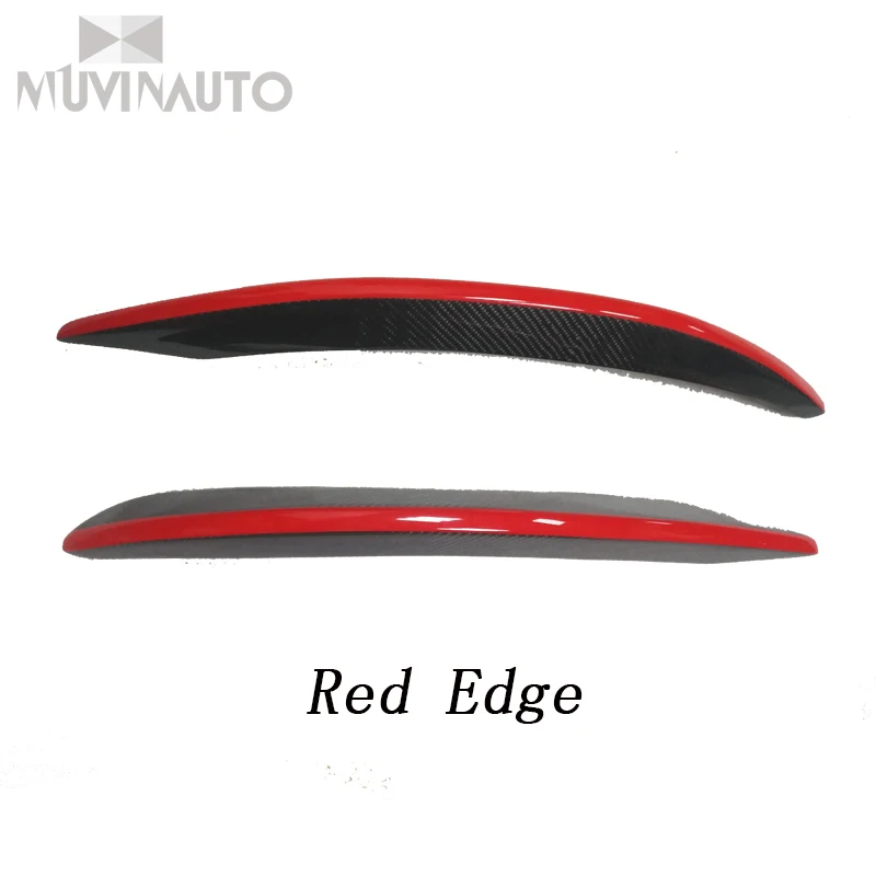 Red Edge Карбоновое волокно для mercedes Benz CLA W117 C117 cl200 CLA220 260 седан разветвители заднего бампера Диффузор отделка только 2013 - Цвет: Red Edge