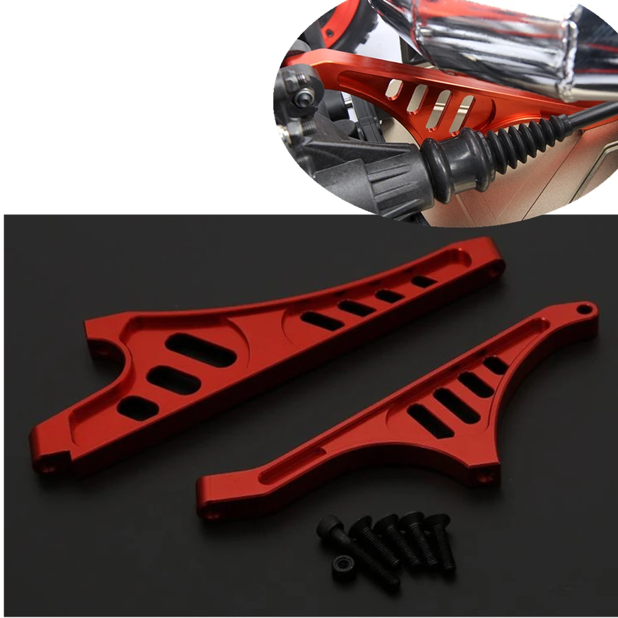 

Alunminum Alloy CNC Frame Reinforced Support Beam Set Fit For 1/5 RC Gasoline Car Losi 5IVE-T Rovan LT Upgrade Accessories