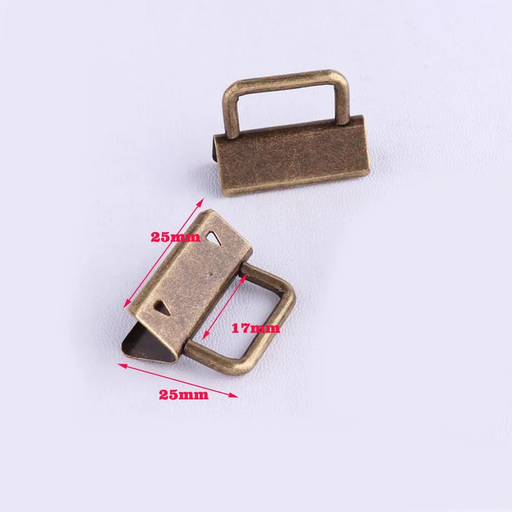 25mm bronze color 50 шт./лот 20/25/30/32 мм высокое качество брелок аппаратные средства пряжки для тканевая лента тесьма веревка аксессуары - Цвет: 25mm bronze color