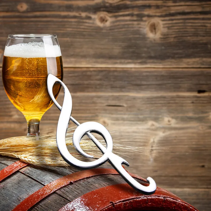 

DHL Freeshipping 100pcs Unique Wedding Favors "Symphony" Chrome Music Note Bottle Opener wedding gift