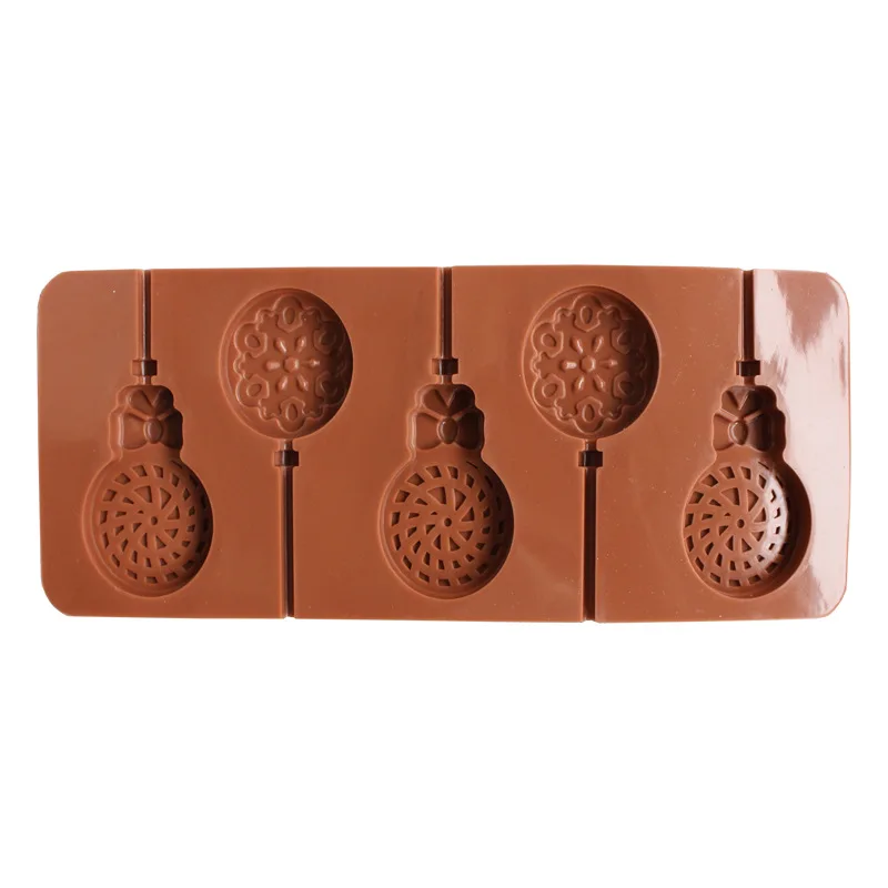 Новое поступление форма для льда леденец силиконовая 5 клетчатых кругов формы