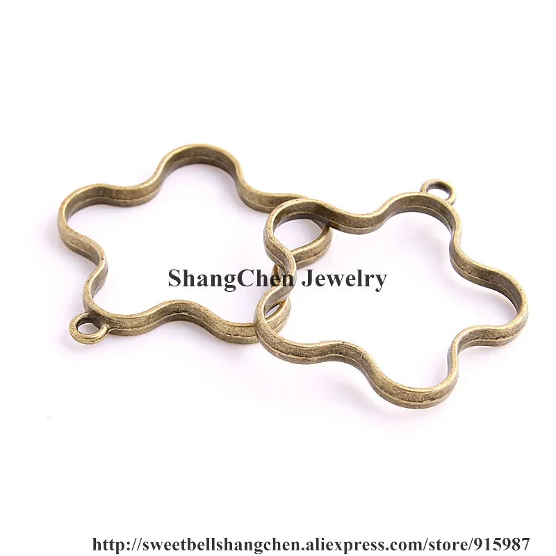 

Sweet Bell 20pcs 39*42mm Antique bronze Alloy Hollow flowers Charm Pendant Jewelry Making Pendant DIY Handmade Craft
