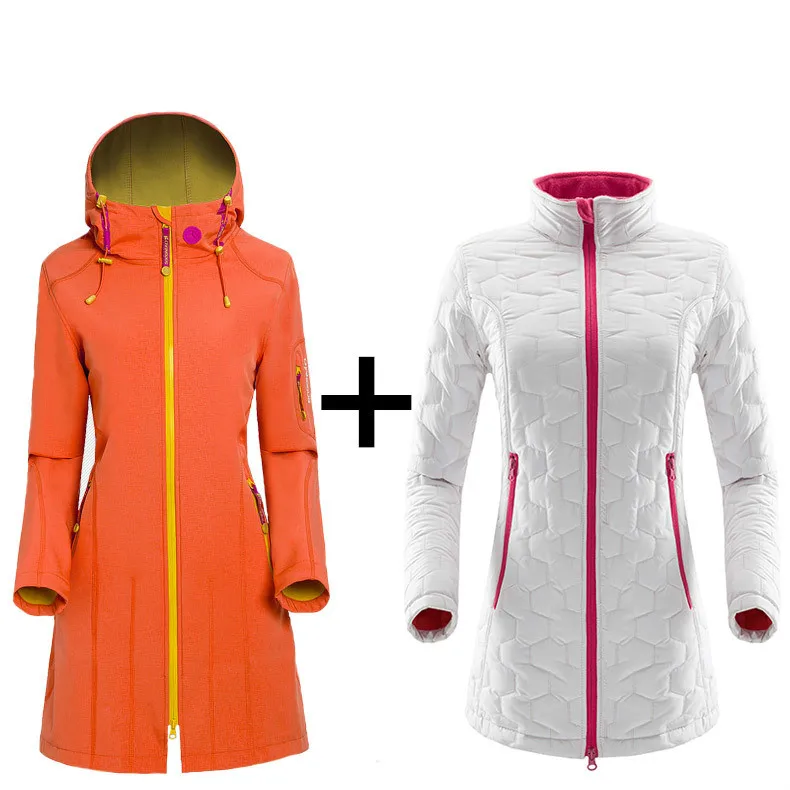 

2018 autumn and winter new women's mountaineering suits outdoor wear suits fleece suits soft clothes mountaineering suits