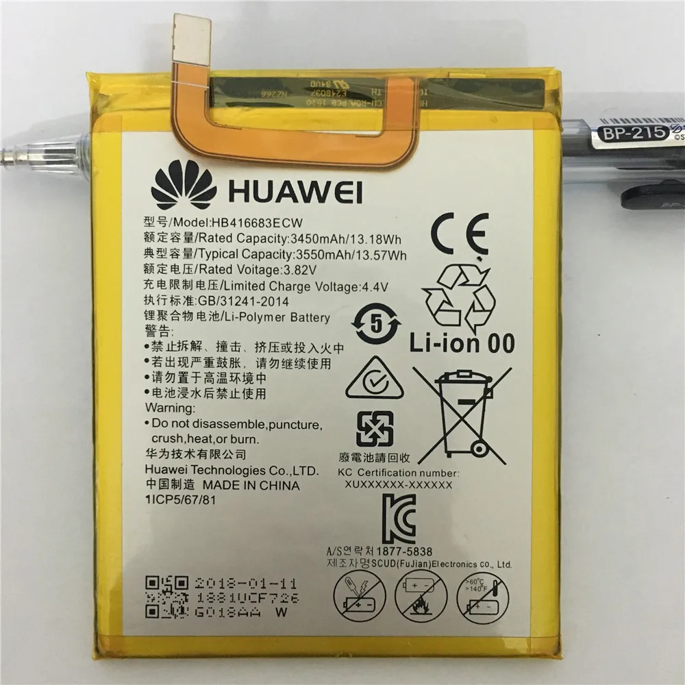 100% Оригинальный резервный Новый HB416683ECW аккумулятор 3550 mAh Для Huawei Google Ascend Nexus 6P H1511