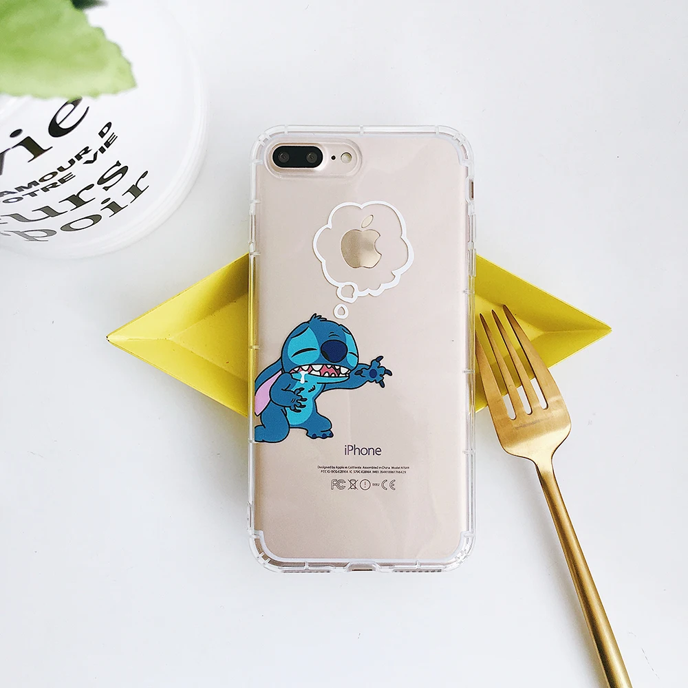 Забавный мультфильм Стич для IPhone X Case Крышка мобильного телефона с изображением