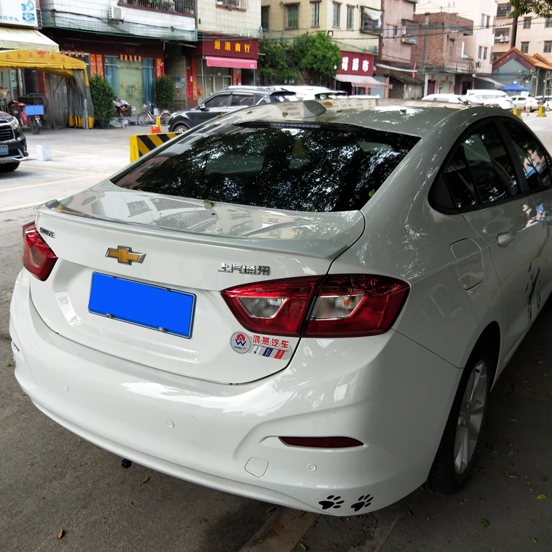 Дизайн Спойлер на задний багажник, крыло для Chevrolet Cruze Высокое качество и твердость ABS материал грунтовкой или черный белый