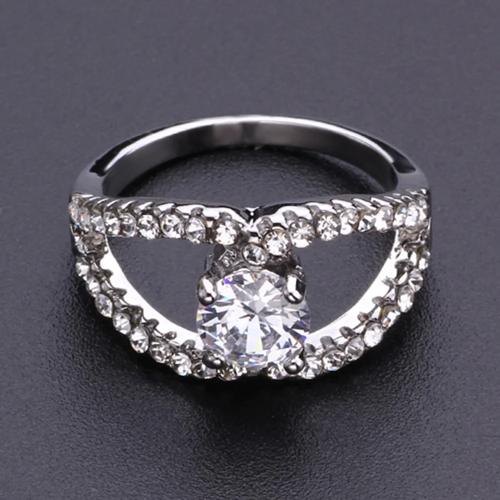 Вечерние ювелирные изделия из кубического циркония модное кольцо с крестом и