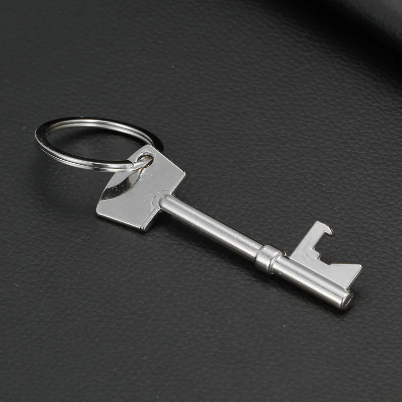 500pcs Hot Sales New Beer Bottle Opener Stainless Steel Key Ring Keychain Zinc Alloy Chain Bar Tool wen5559 | Дом и сад