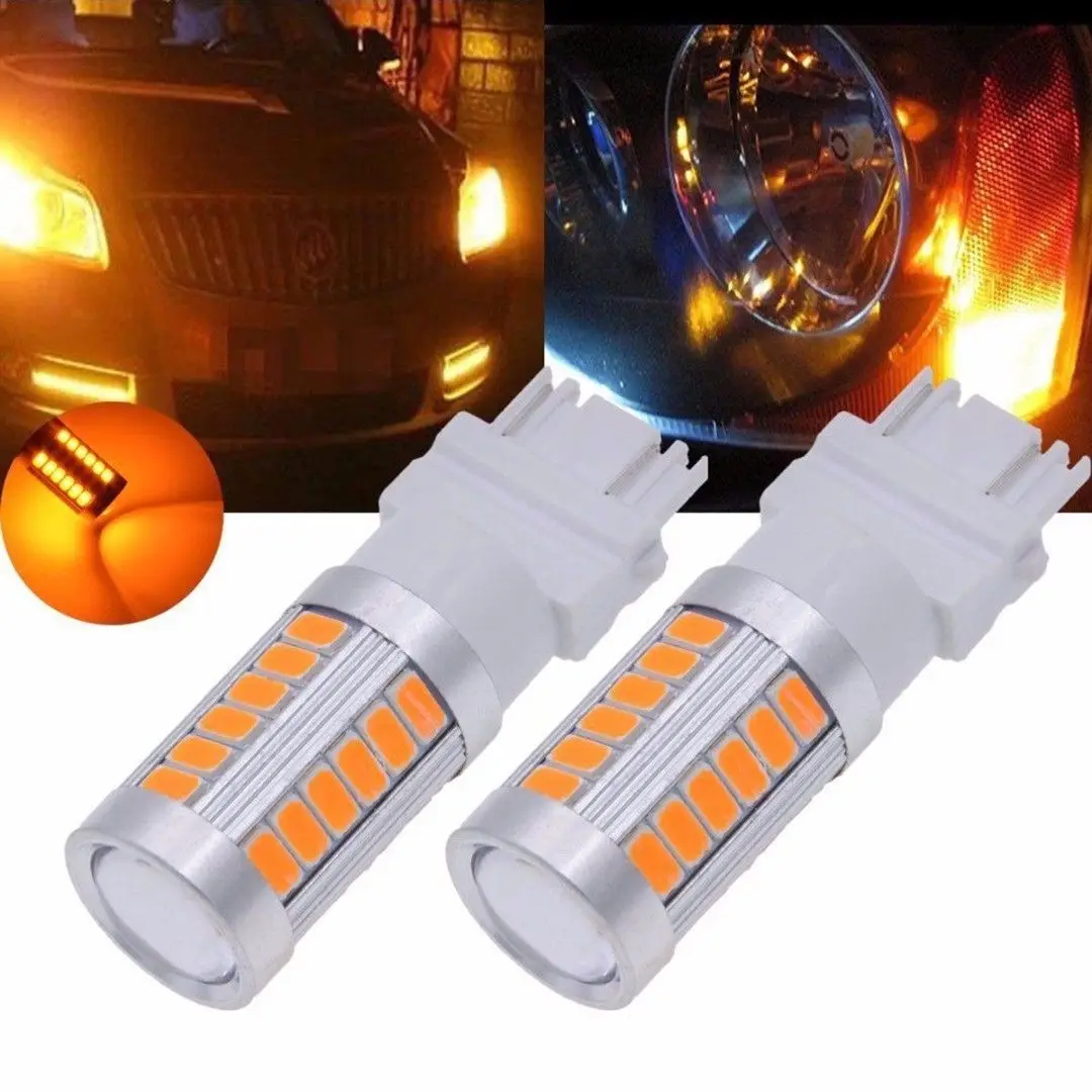61*16 мм DC 12 V 5630 SMD 360 градусов угол луча Янтарный Автомобильный светодиодный задний