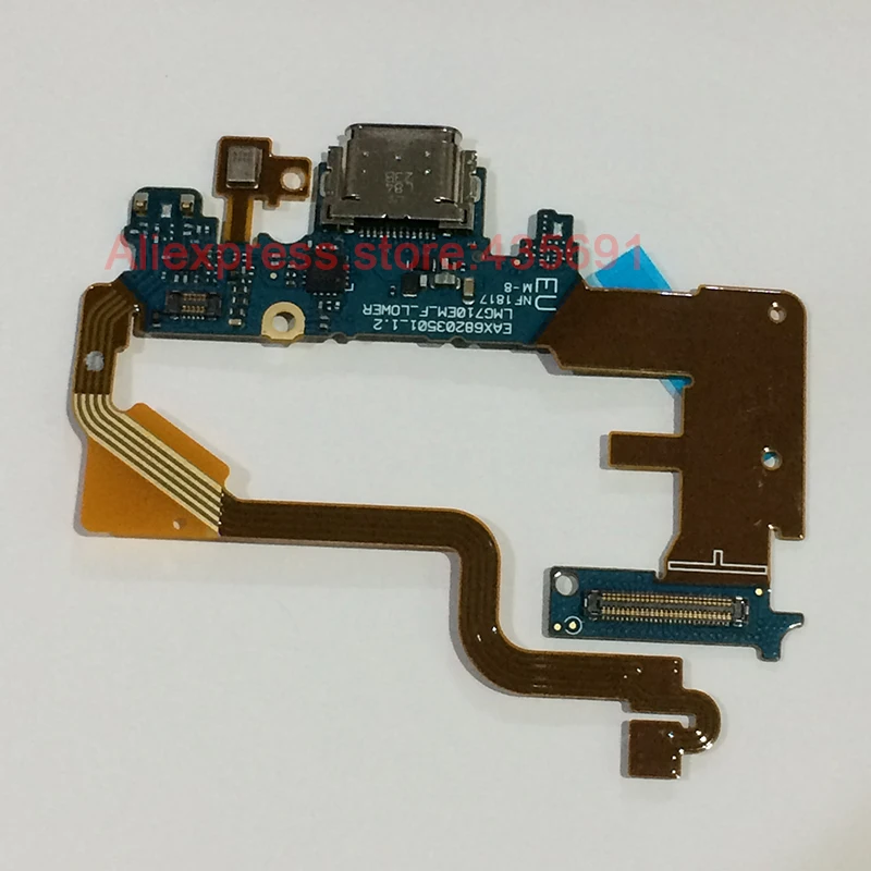 Для LG G7 Thinq G710 Micro Тип usb C Зарядное устройство док-коннектор, зарядный порт микрофон гибкий кабель, сменные детали