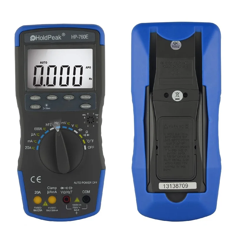 Цифровой мультиметр с автоматическим выбором диапазона и максимальным