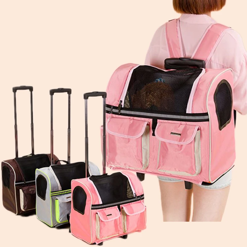 Переноска для собак кошек переноска на колесиках дышащий рюкзак питомцев Тоторо