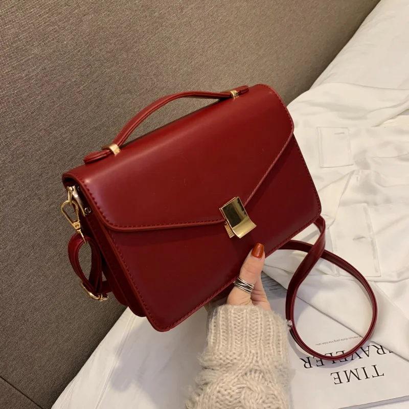 wine red Женские сумки через плечо для женщин, высококачественные Роскошные Сумки из искусственной кожи, дизайнерские женские сумки через плечо - Цвет: wine red