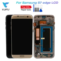 5 5 super amoled lcds replacement for samsung galaxy s7 edge lcd with frame g935 g935f lcd display screen digitizer assembly