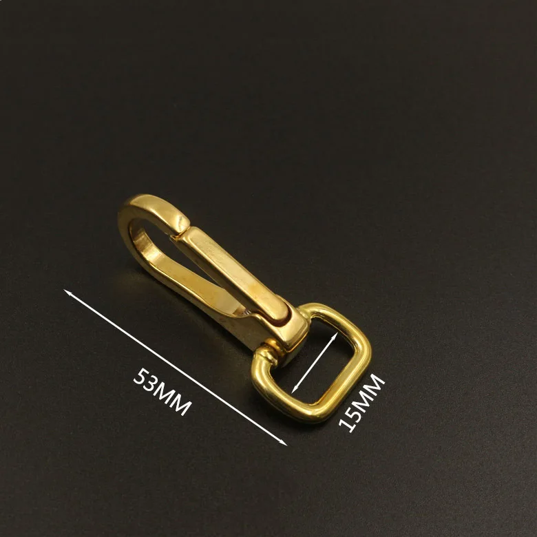 Латунная пряжка Meetee металлические Пружинные зажимы для сумок защелки ремня 15/20/25