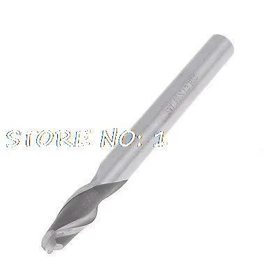 

HSS Helical Groove 2 Flute 12mm Dia Tip 83mm Length Cutting Ball Nose End Mill R6x12x26x83