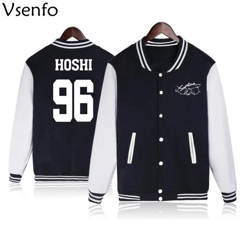 Vsenfo KPOP 17 Толстовка для мужчин и женщин Hoshi Joshua Vernon Wonwoo Woozi Album Thy K-Pop Seventeen17 Толстовка для девочек и мальчиков - Цвет: 1