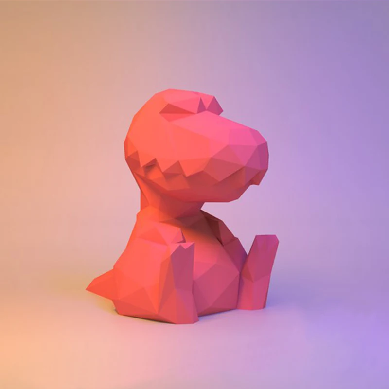 DIY Украшение дома Милая собачка Бумажная модель паззлы игрушка собака животное для ресторанов Магазин Бар Водонепроницаемый развивающие Складная модель