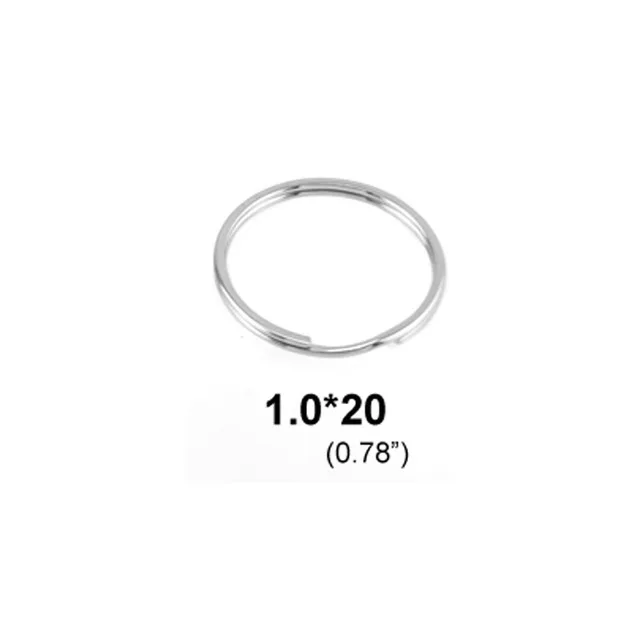 20mm Основа из нержавеющей стали, Брелок диаметром 10 мм/12 мм/15 мм/18 мм, кольцо из нержавеющей стали 20 мм, 10 шт - Цвет: 20mm