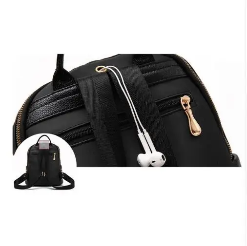 SOFIE 2018 Новый Повседневное Для женщин рюкзак цветные ленты Колледж черный сумка