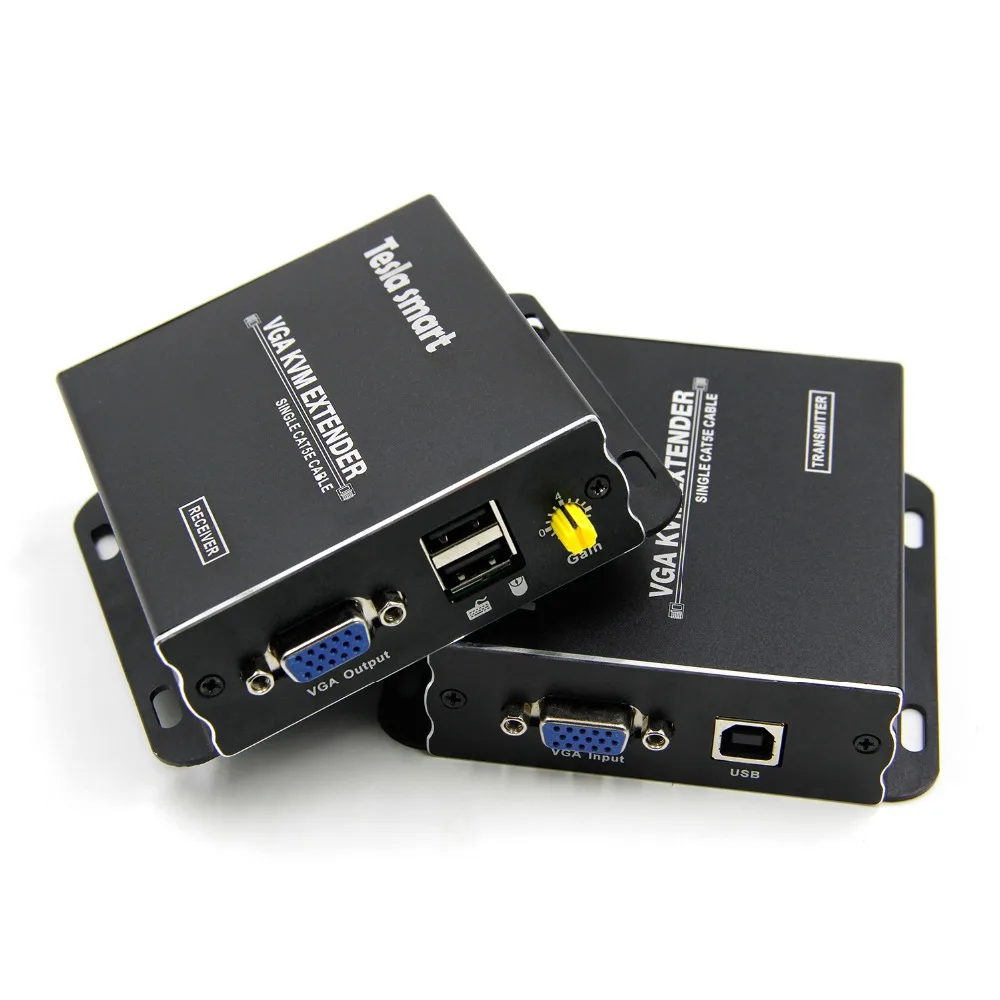 USB VGA KVM удлинитель 300m 1080P 60Hz длинный диапазон 984ft по Cat5e Cat6 Ethernet кабель VGA удлинитель(до 300 m, Отправитель+ приемник