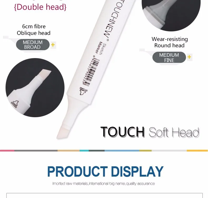 Touthnew 0# маркеры бесцветные блендер насадка эскиз Copic Маркер кисть для рисования анимация дизайн Манга краски поставки
