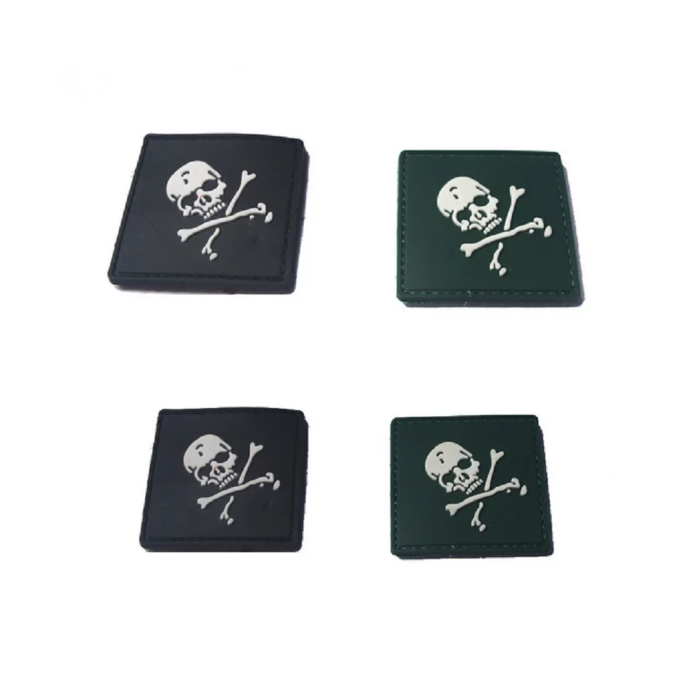 Резиновая нашивка в виде черепа нашивки скелета нарукавники одноразовая петля и