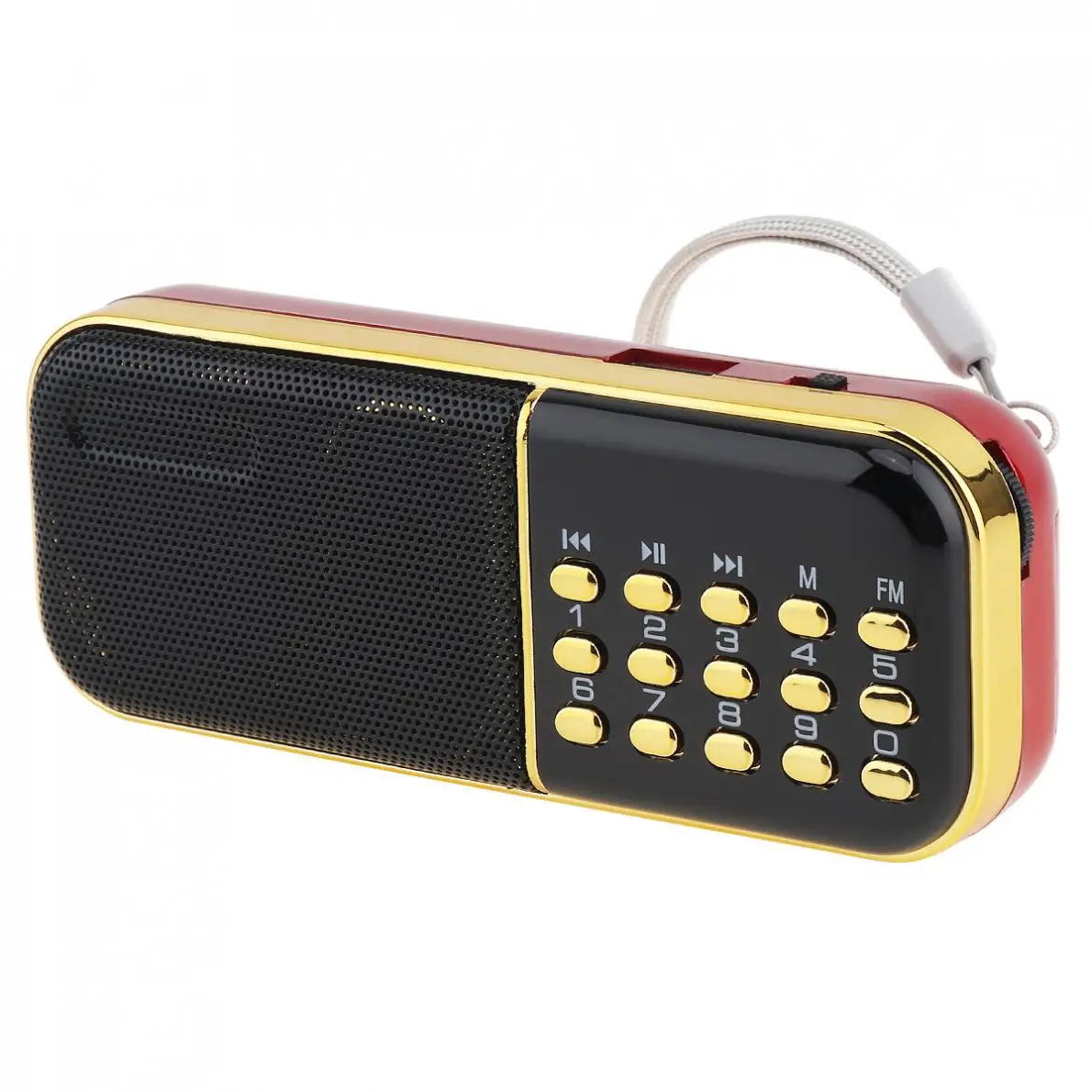 Портативный мини динамик E28 с аудиокартой FM радио USB зарядным устройством разъем