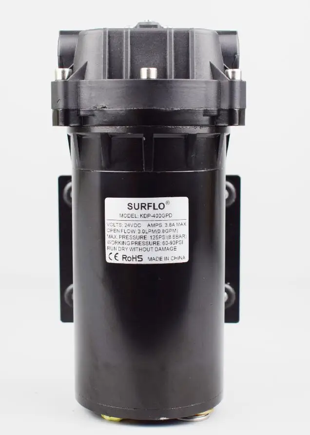 Пищевой SURFLO DC 24V очиститель воды системы RO мембранный бустерный насос - Напряжение: 400GPD