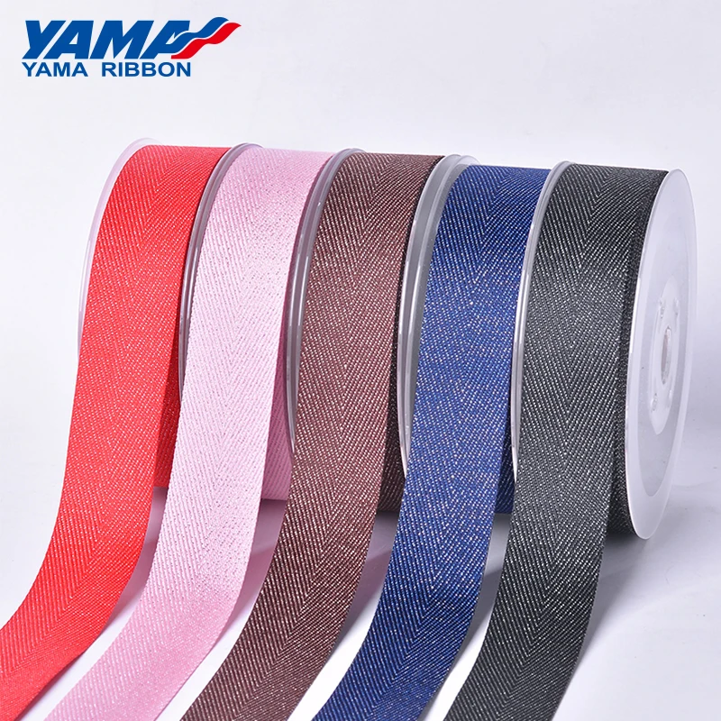 Саржевая лента YAMA Silver Purl 9 мм 16 19 25 38 50 ярдов/рулон 3/8 дюйма 5/8 3/4 1 дюйм 5 для