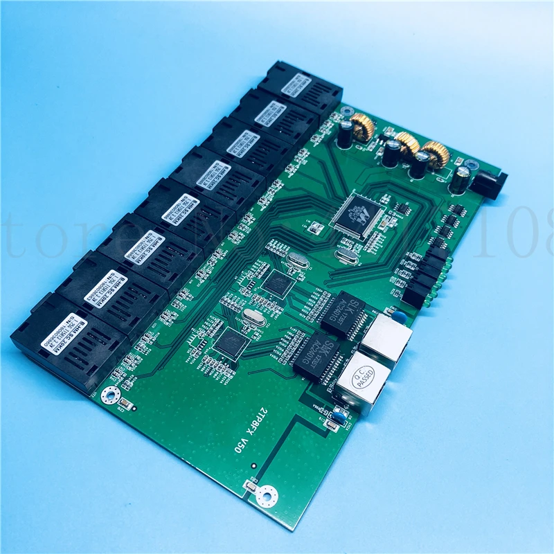 8G2E большая плата промышленного класса Gigabit Ethernet коммутатор 8*1 25G волоконный порт