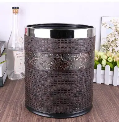 X3 Винтажные металлические мусорные корзины, кухонные мусорные корзины, двухслойные мусорные корзины, мусорные корзины, кухонные сумки, держатель для украшения дома PLJT16 - Цвет: X3