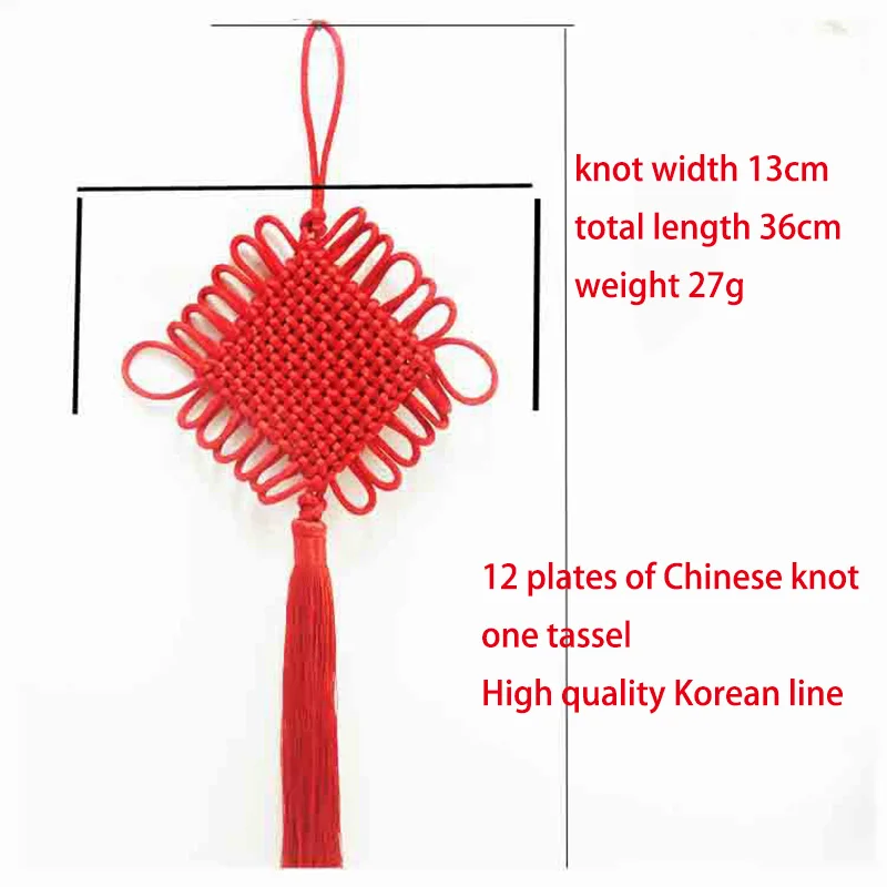 6 plate-24 plate pure handicraft knitting Chinese knot tassels fringe tassel trim decorative pendant for home decoration | Дом и сад
