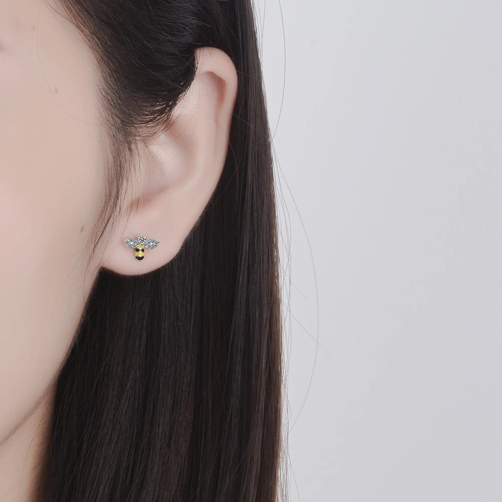 Женские асимметричные серьги Todorova в Корейском стиле с кристаллами из циркония