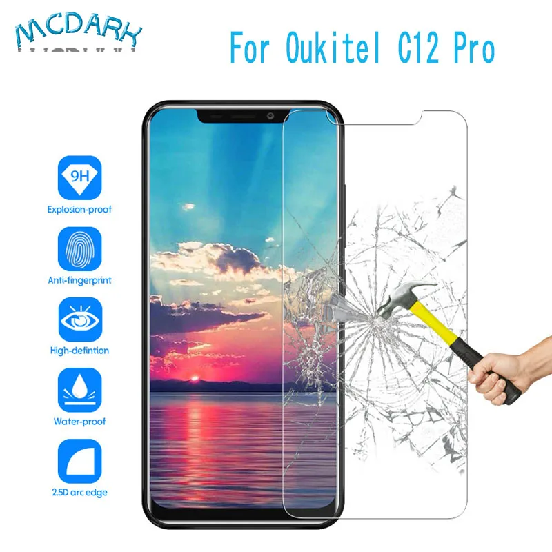 6.18'' For Oukitel C12 Pro Front Glass Screen Protector Film Replacement Easy to Install phone Accessories | Мобильные