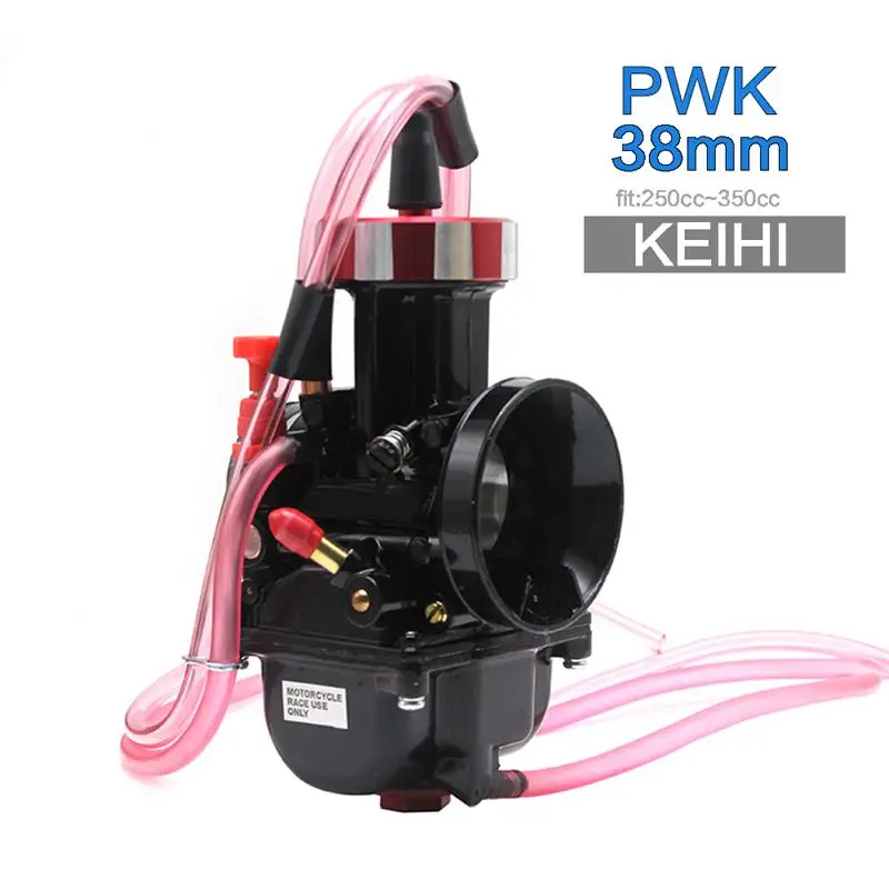 Keihi 38mm black ZSDTRP универсальный большой гоночный мотоцикл PWK Keihin Карбюратор изменить 33 34 35 36 38 40 42 мм подходит на 200cc до 500cc мотор - Цвет: Keihi 38mm black