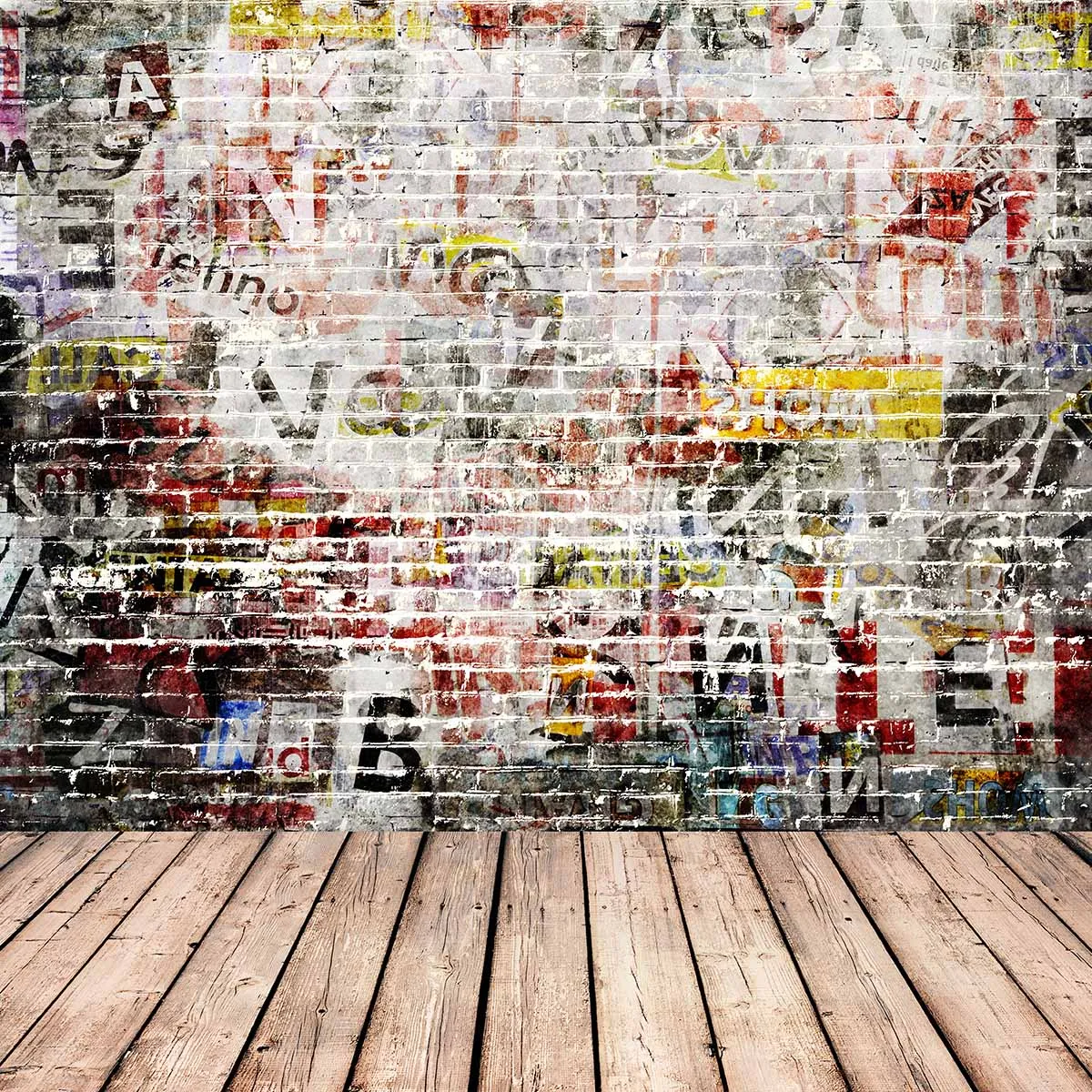 Allenjoy фон для фотосъемки новорожденных уличная кирпичная стена граффити