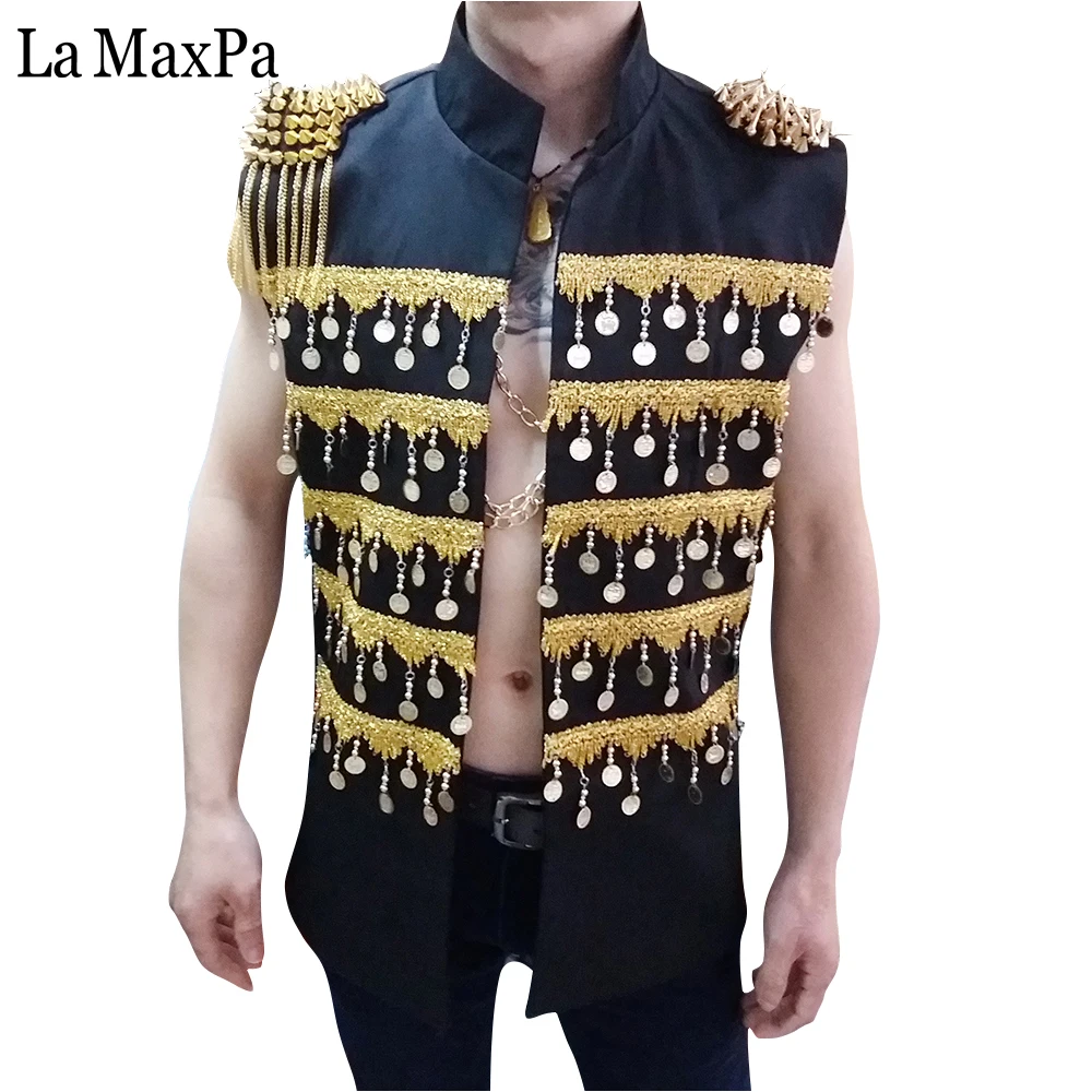 La MaxPa 2017 Мужской певец DJ сценический костюм клуб бар аксессуары для ночных клубов