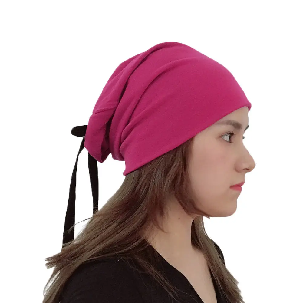 

MeiHuiDa 2018 New Style Fashion Solid Bow Beanie Hat Women's Casual Ladies Knitted Wool Winter Slouch Hat