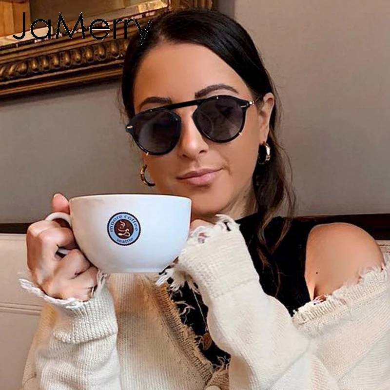 JaMerry Модные женские Солнцезащитные очки роскошные брендовые винтажные летние