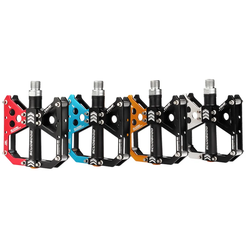

BIKEIN MTB Bike Aluminum Anti-Slip 1 Sealed Bearing Pedal Flat Pedal Platform Pedals Cycling Ultralight Pedal Bike Accessories