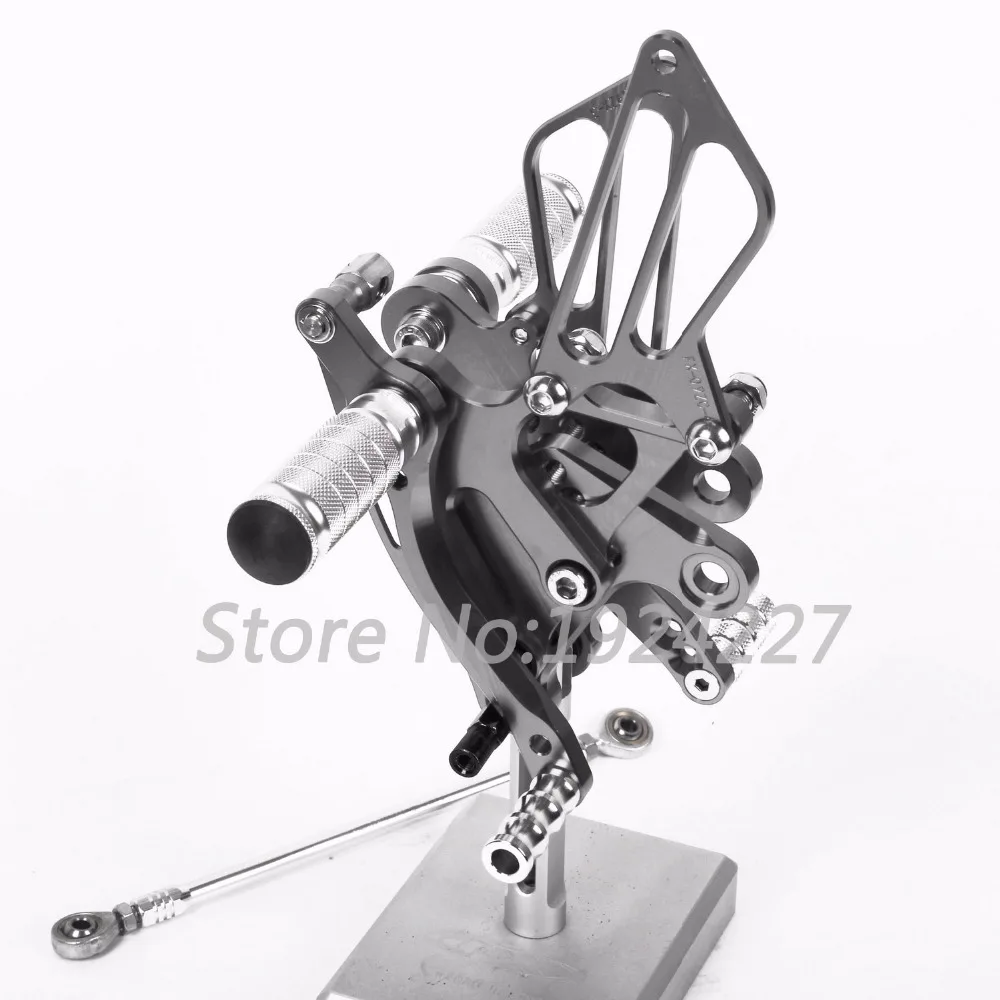 Для Kawasaki ZX6R 2003-2004 CNC подножки Rearsets задние комплекты тормозной рычаг мотоцикла 8