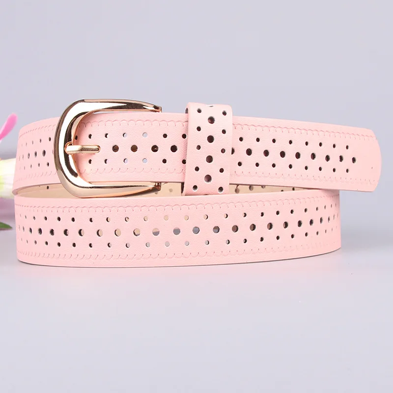 Женский Регулируемый широкий ремень открытый с пряжкой женский кожаный для брюк