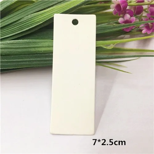 7x2.5cm 100 шт. крафт-бумага, упаковка в нескольких стилях, бирки для свадьбы/дня рождения, коробки для конфет, ценники для цветов/этикеток для косметики - Цвет: 7x2.5cm