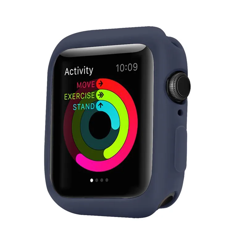 ТПУ protectiver чехол и ремешок 2 в 1 костюм для наручных часов Apple Watch, версии 4 44/40 мм браслет для наручных часов iWatch серии 3/2/1 42/38 мм