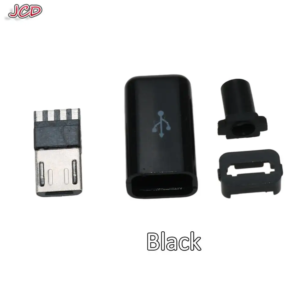 JCD Новый 20 шт./лот USB штекер 5 контактный DIY микро разъем пластиковый корпус
